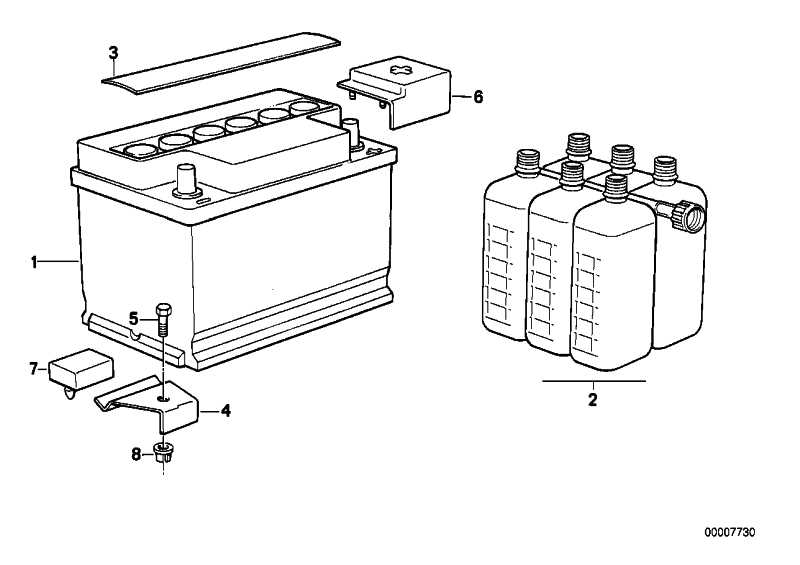 Original BMW battery 50AH filled 3 Series 5 Series Z3 61212158121