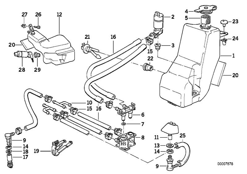 Tube holder 61671389041