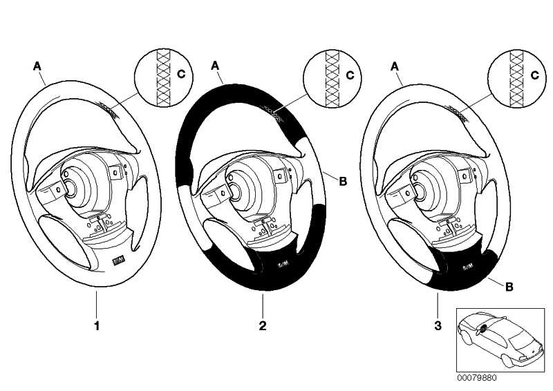 M leather steering wheel airbag Smart BICOLOR 5er 32348022345