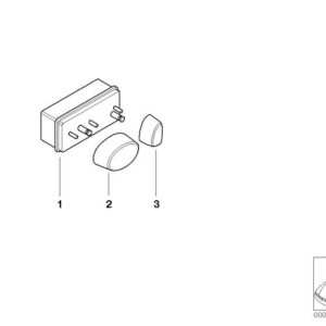 Knob backrest adjustment front left 61318382295