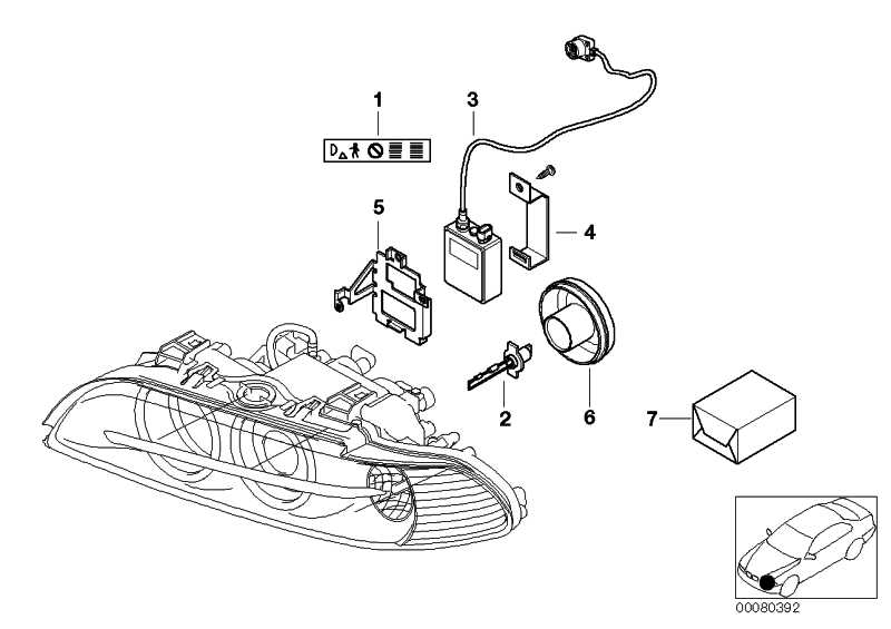 Repair Kit Headlight 5 Series 63126908410