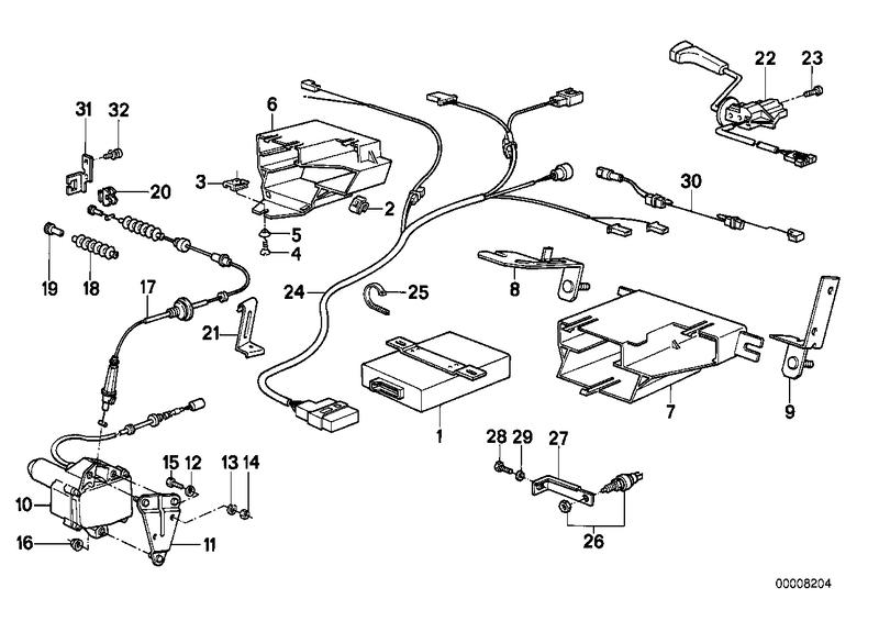 Bowden cable 65711373319