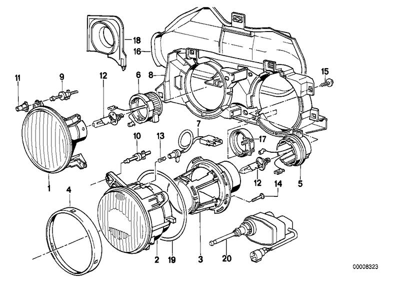 Right support frame 63121378326