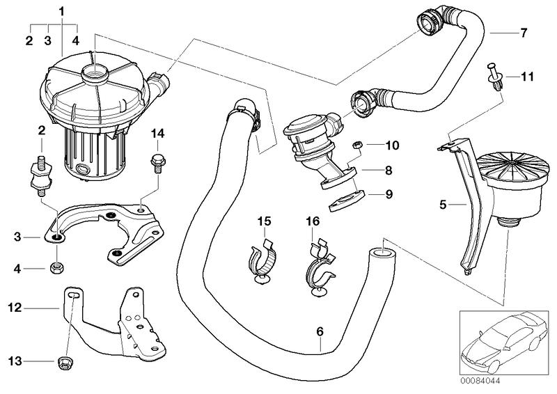 Holder secondary air pump 11727506380