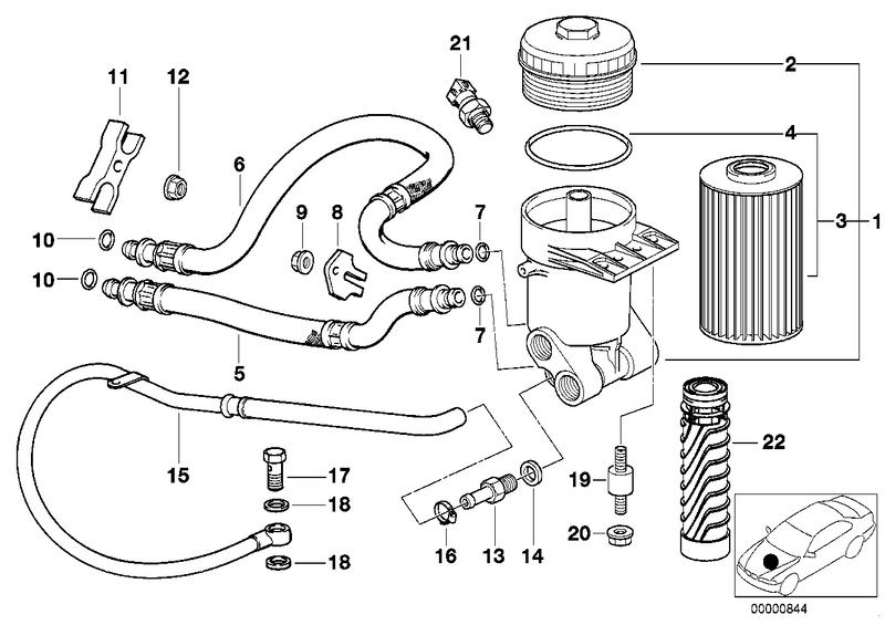 Pressure hose return 11421704803