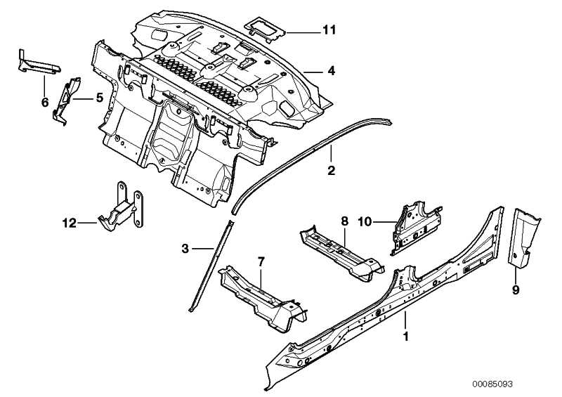 Bracket backrest far right 41148191264