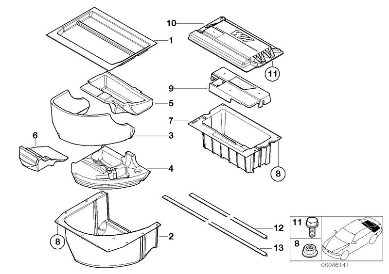 Insert shell multifunctional tub 51712694029