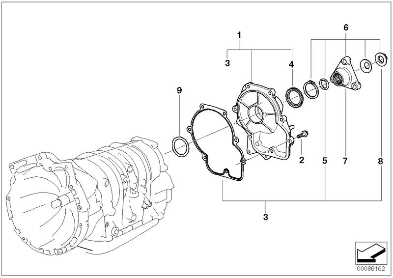 Hexagonal screw M8X33 24137533717