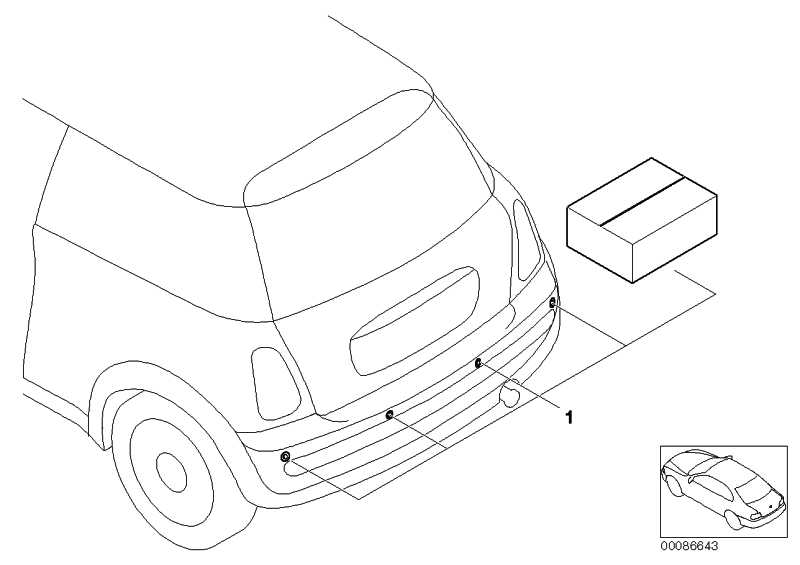 Retrofit kit Park Distance Control MINI 66200440239