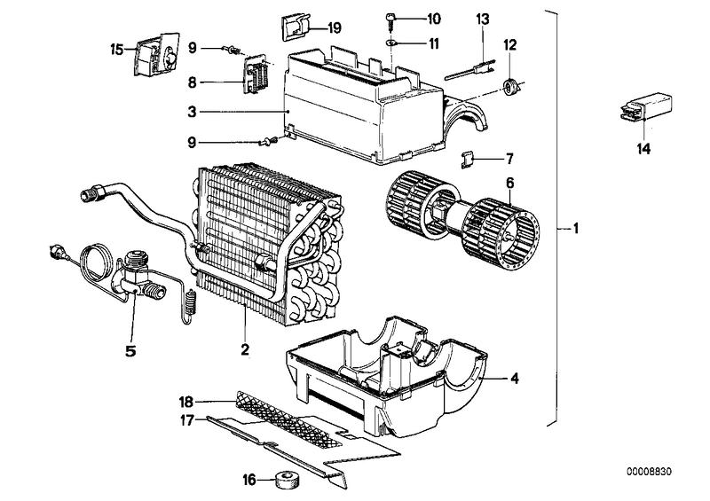 Evaporator 64511372363