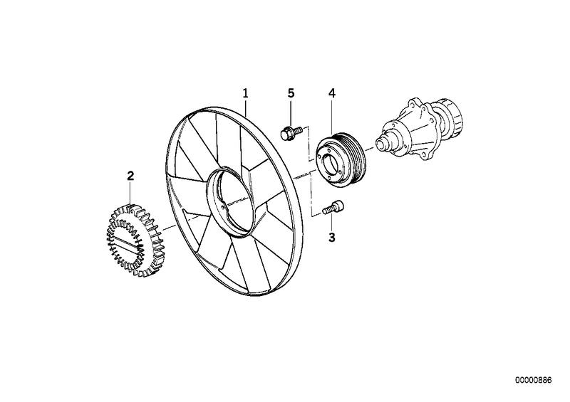 Pulley D = 108mm 11512246129