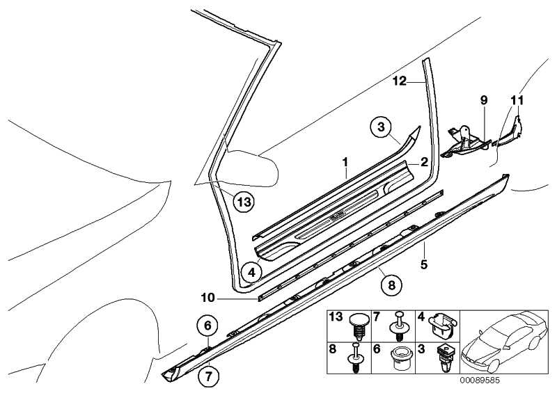 Seal all around 3 with edge protection 51718233415 - BMW.Click - Spare ...