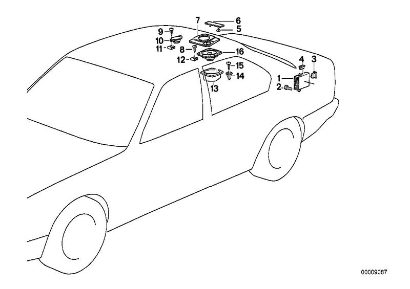 Plaque "BMW Hifi System" 65131382261