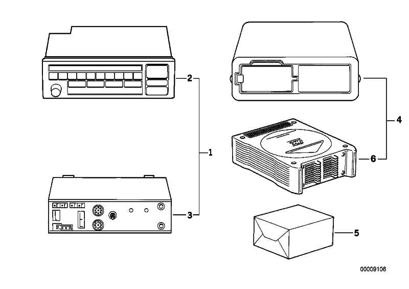 Replacement radio Bav.C Prof.Empfäng. RDS 3 Series 5 Series 7 Series 8-65128357042