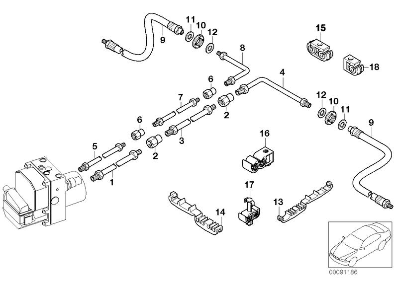 Pipeline with pressure hose M10 / M12 34326772597