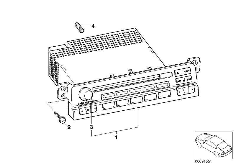 Exchange Radio BMW Professional CD 3 65126943454