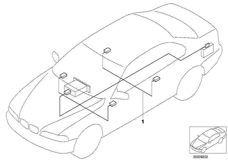 Audio wiring harness Top-HiFi system 61126931824