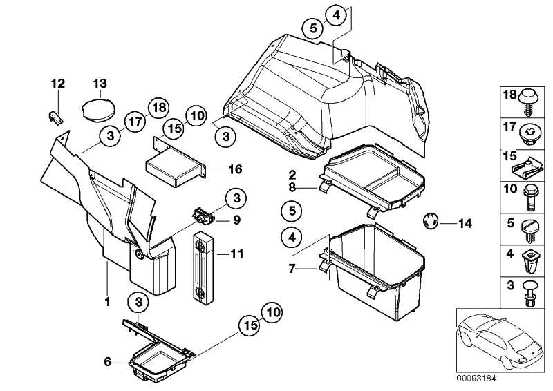 Luggage compartment tub right 3 51478204078