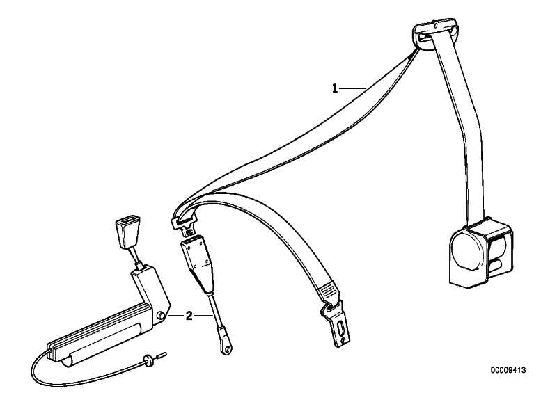 Chord right 5 Series 7 Series belt tensioner 72118127718