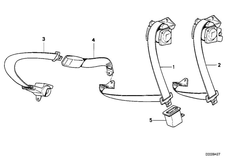 Lower belt rear right 72118126522