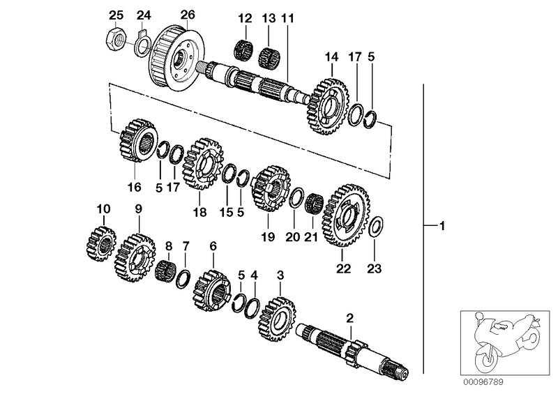 3rd speed gear 21 Z 23002343183