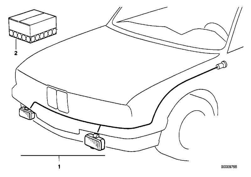 Cable set fog lamps 3 61129410398