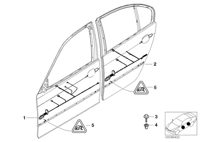 Harness driver's side 61126929211