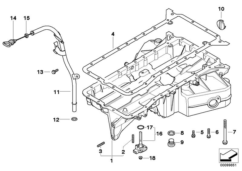 Oil pan 11137789058