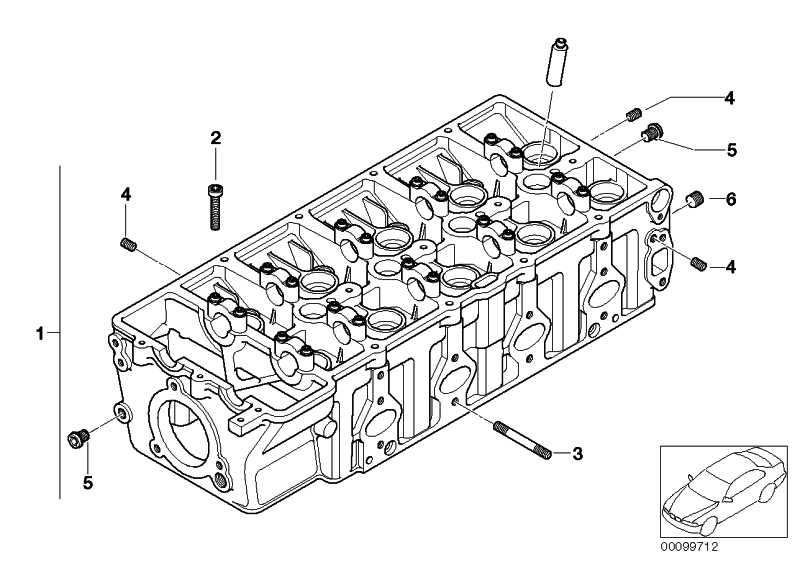 Cylinder head CYL. 1-4 11127788672