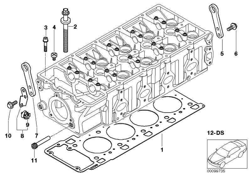 Cylinder head gasket asbestos-free 2-HOLE 11127788651