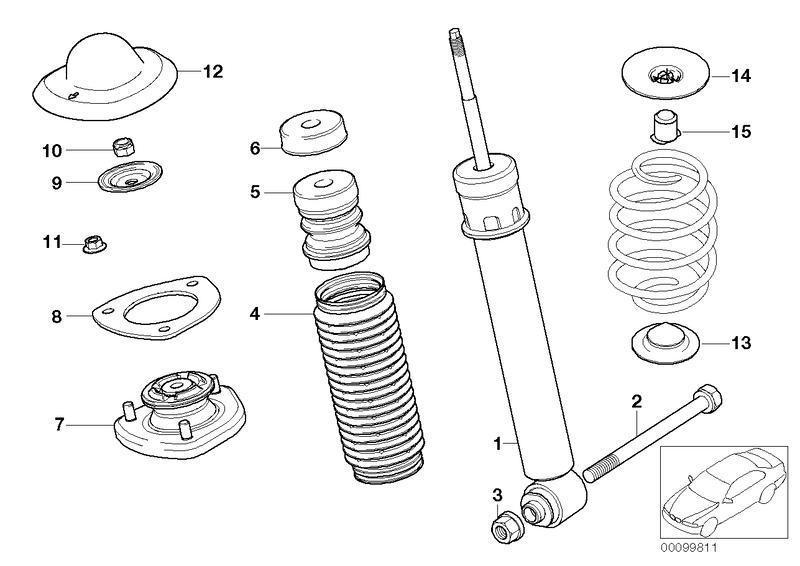 Rear shock absorber 33526767702